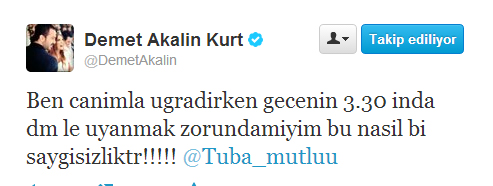 Demet Akalın Twitter'da hayranını rezil etti!